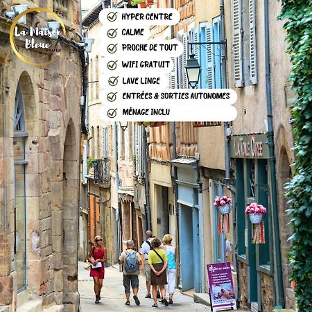 La Maison Bleue, Un Emplacement De Choix A Rodez Bagian luar foto